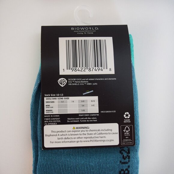 Scooby Doo Men's Crew Socks - Picture 3 of 4